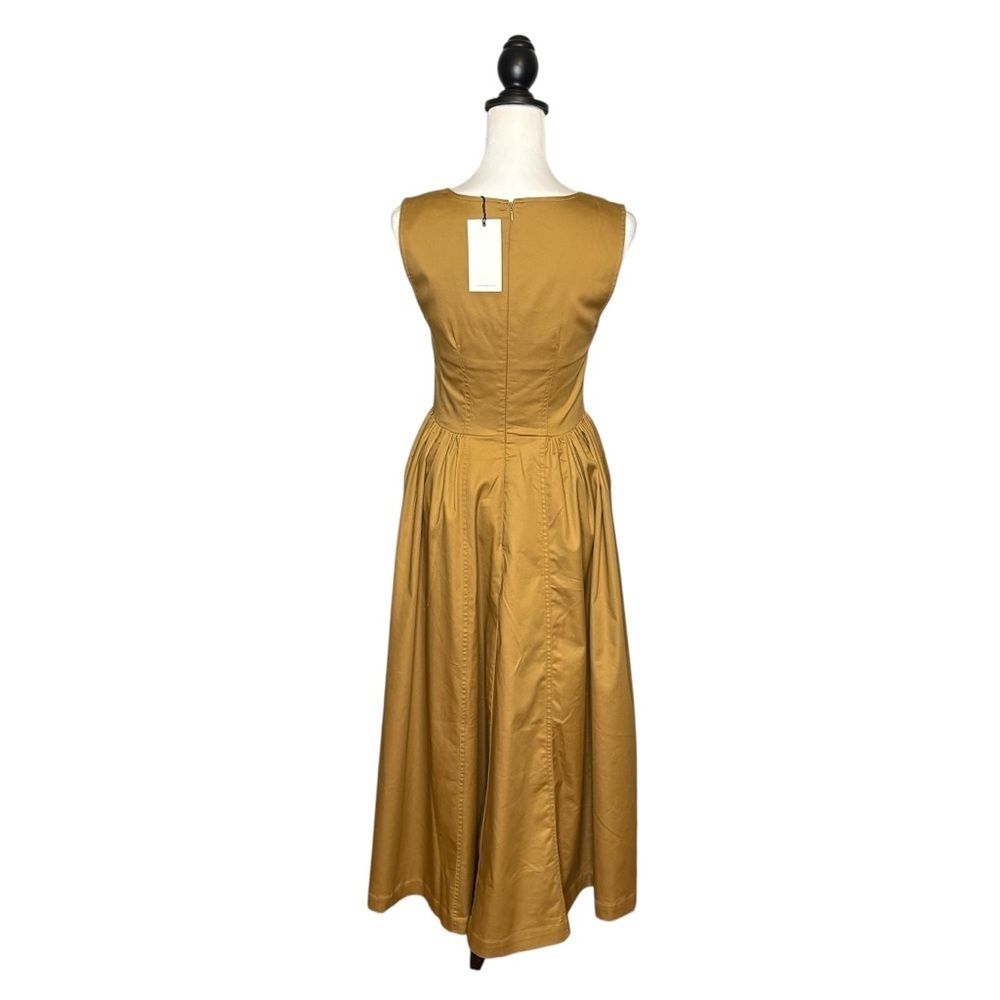 NWT 7 For All Mankind Corset Inspired Maxi Dress Size 8 Lined Pockets Stretch - Picture 3 of 14